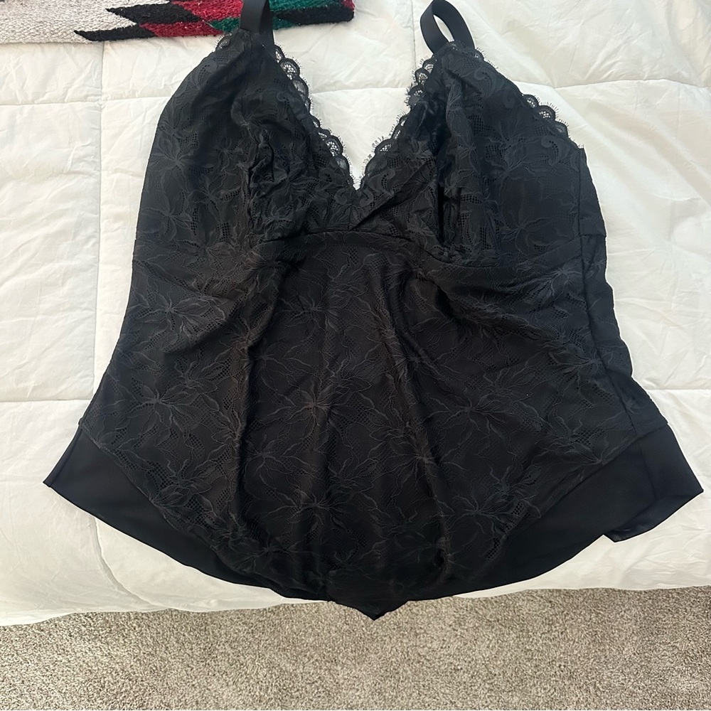 NWT | YITTY Black Lace Detail Lingerie Bodysuit